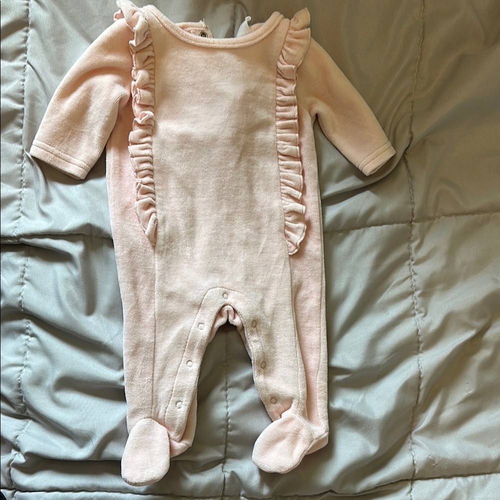 Starting Out Pink Footies One Piece
